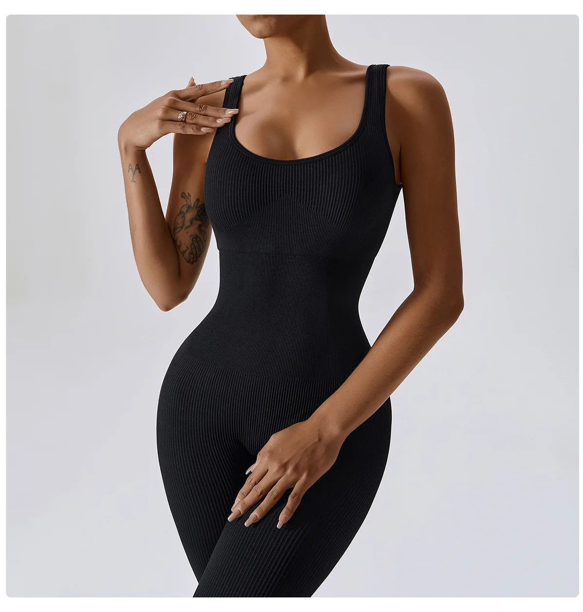 Women's Yoga One Piece Tracksuit Jumpsuit Seamless Sportswear Yoga Suit Gym