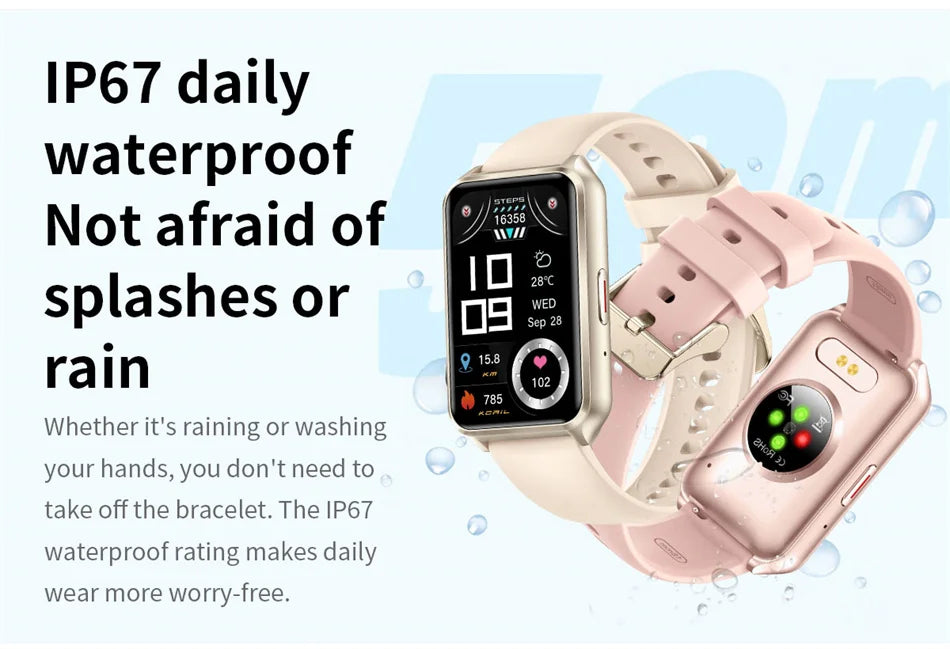 HD Bluetooth Call Smart Watch Men's Bracelet Fashion Women Smart Watch Android IOS