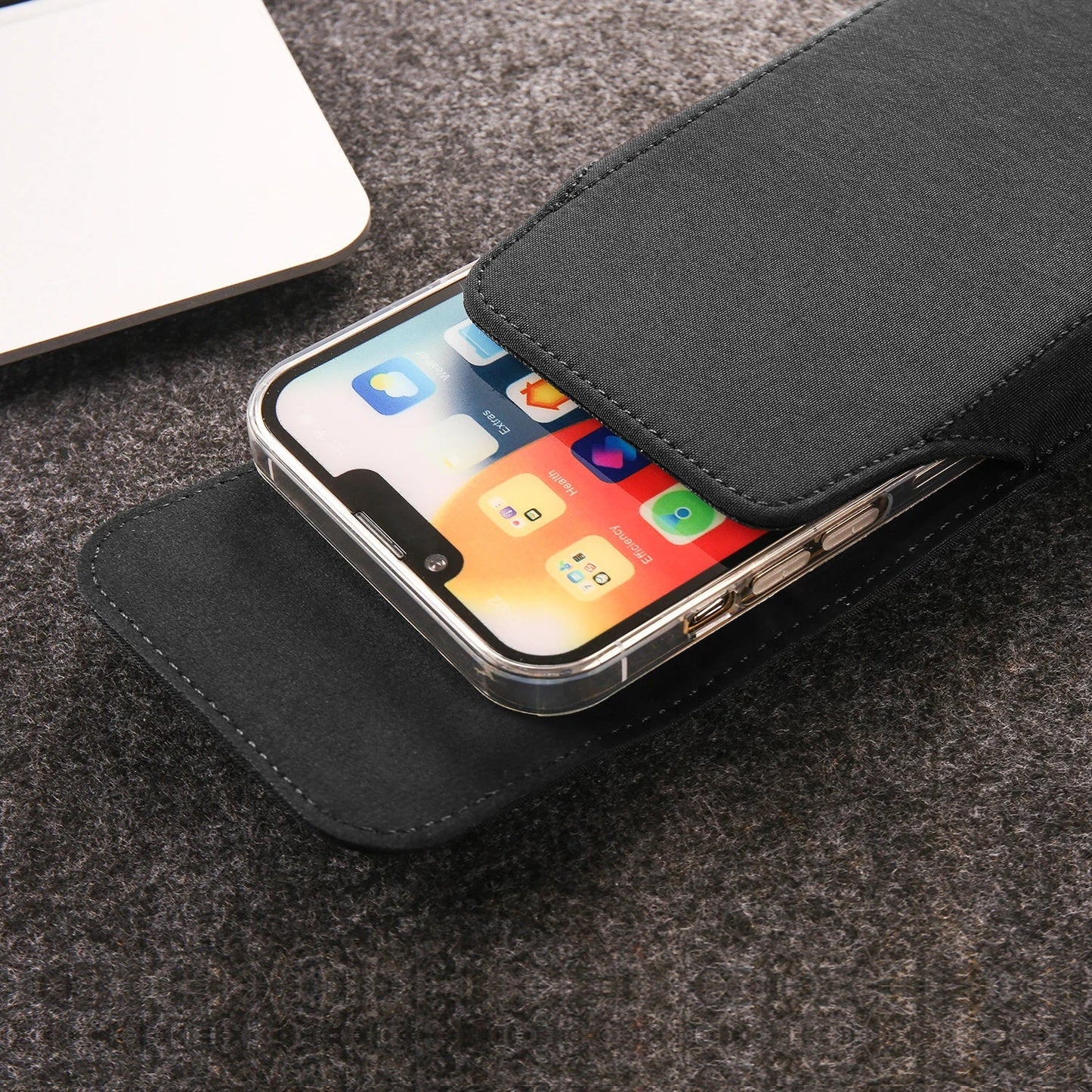 Nylon Belt Clip Phone Case Man Waist Bag For iPhone 17 16 15 14 13 Pro Max Samsung S25 S24 S23 S22 S21 Plus Redmi Holster Cover