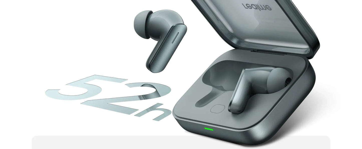 Global Version realme Buds Air 7 TWS Earphone 52dB Noise Cancellation 52 Hours Battery Life 12.4mm Bass Driver LHDC 5.0 IP55