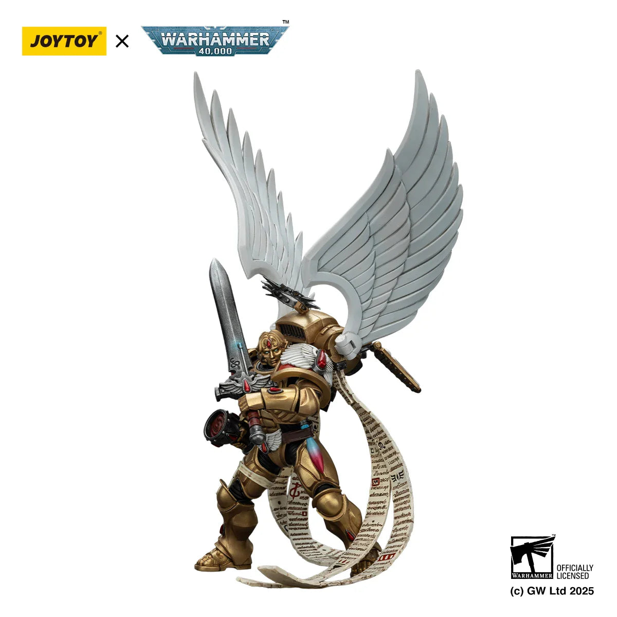 [IN-STOCK]JOYTOY Warhammer 40,000 1/18 Action Figure Blood Angels The Sanguinor with Encarmine Broadsword Model