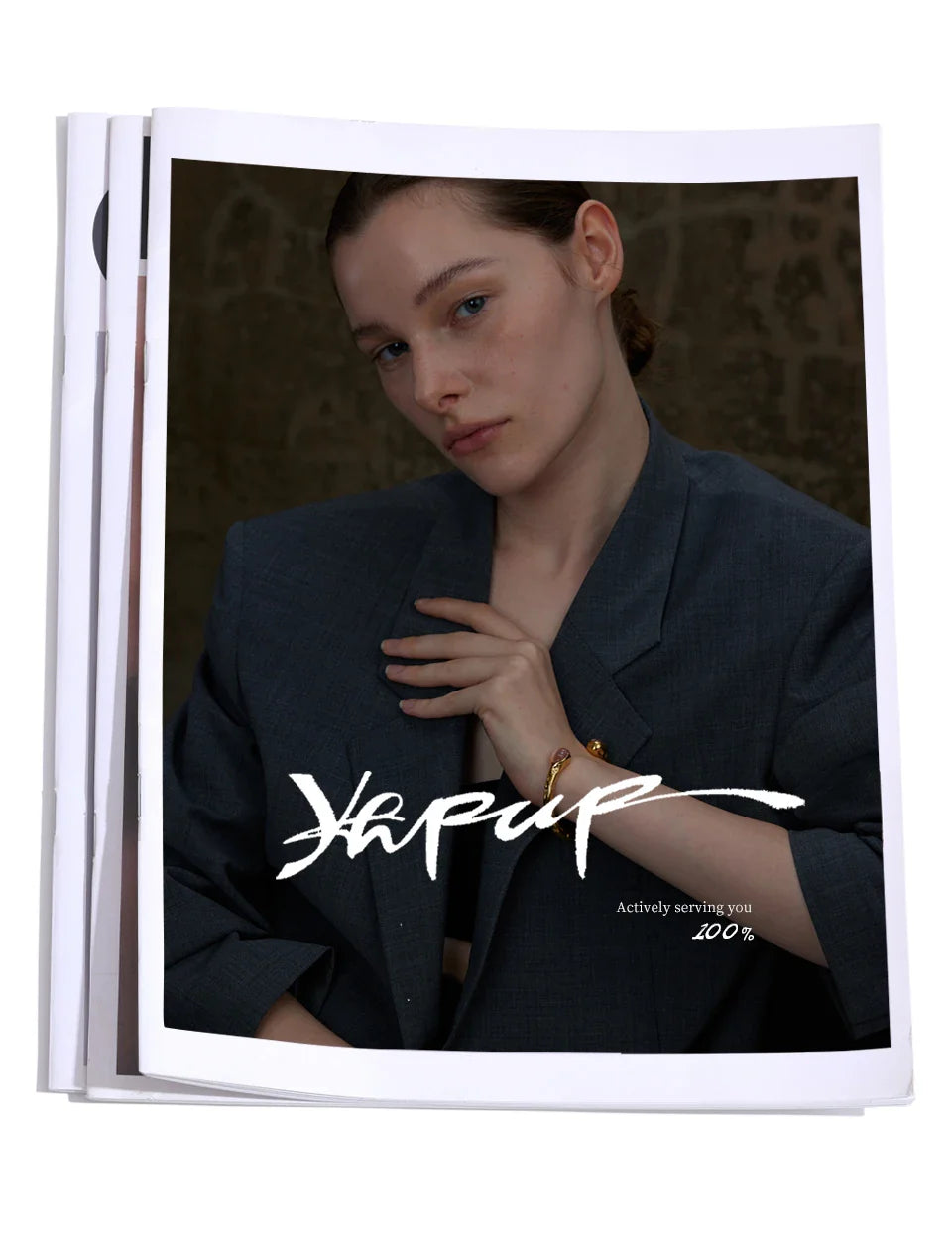 Yhpup 62mm High Quality Stainless Steel Multicolored Natural Stone Golden Cuff Open Bracelet Bangle Water Resistant Jewelry