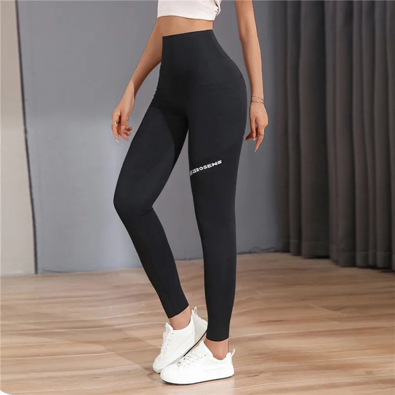 Seamless Leggings With Pocket Women Soft Workout Tights Fitness Outfits Yoga Pants