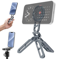 Aluminum Magnetic Selfie Stick Tripod w Arca Plate 1/4-20 Cold Shoe Foldable