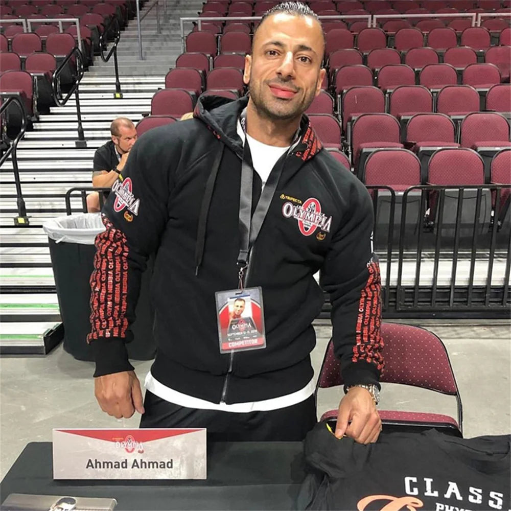 Spring Casual Hoodies Men Cotton Sweatshirt Gym Fitness Sportswear Male Hooded Zips