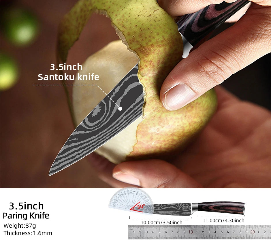 Kitchen Knives Professional Chef Knife Set Japanese Santoku Knifes Meat Cleaver