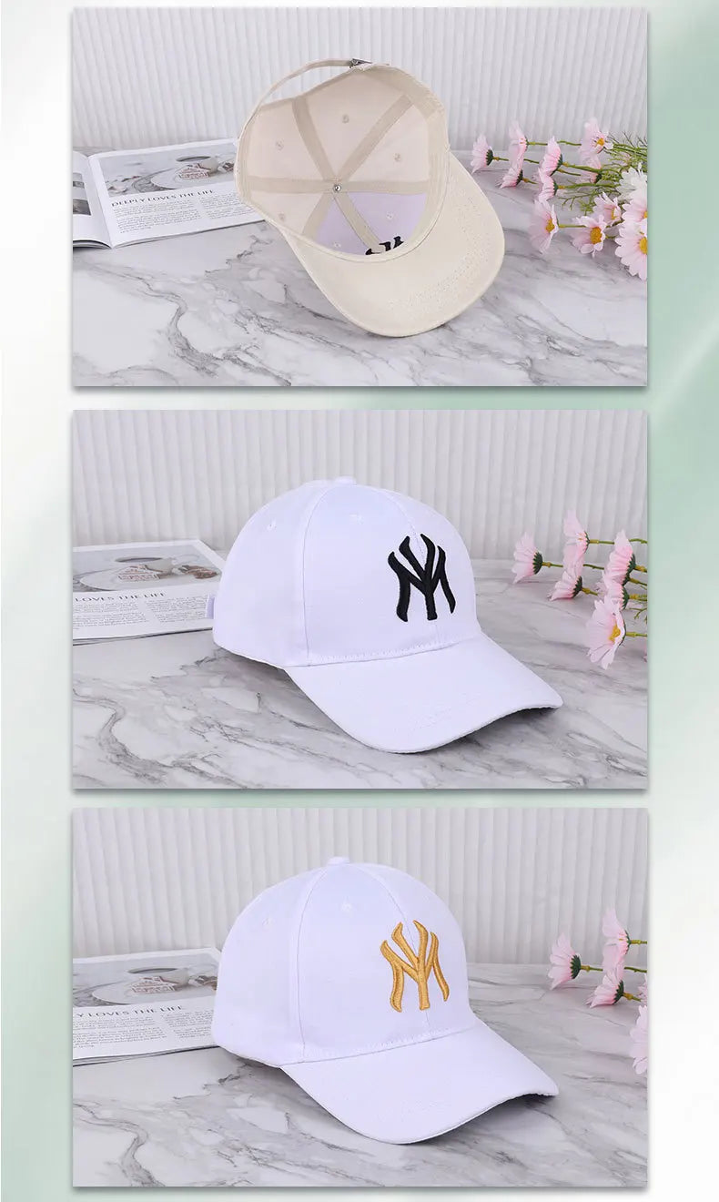 Fashion letter embroidery men women baseball cap duck tongue cap women men