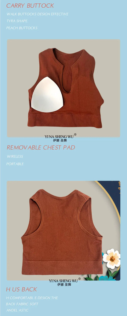 Yoga Set Gym Set Workout Clothes for Women Seamless Leggings Sports Bra Suit Female