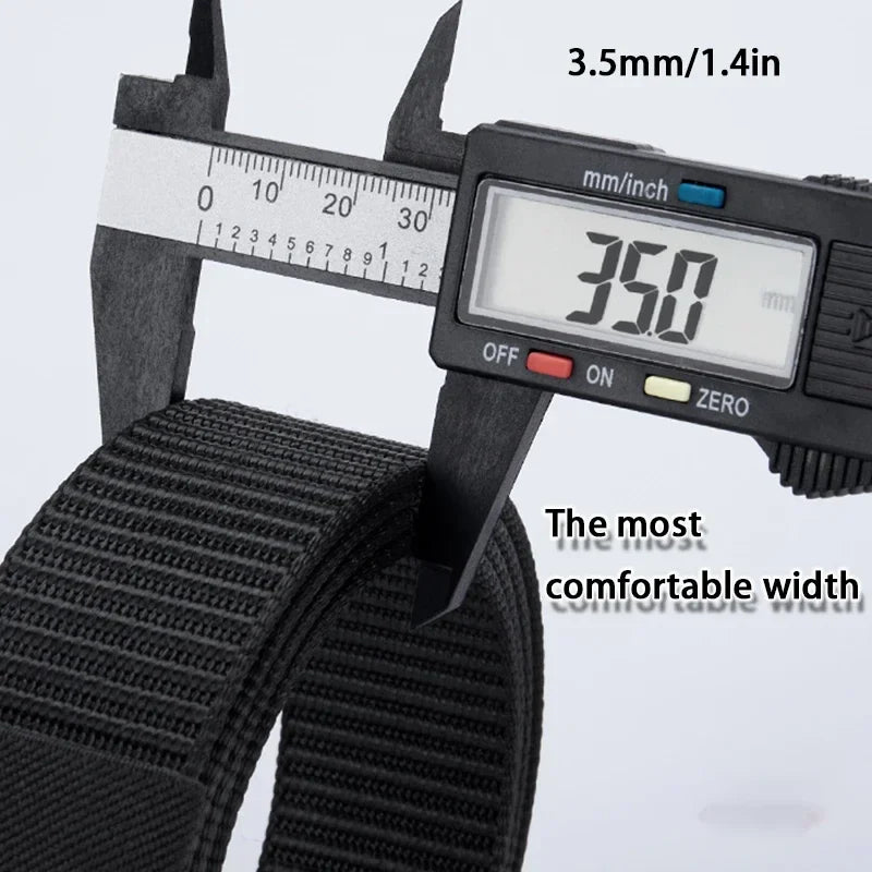 Fashion Men's Belt, Men’s Designer Belts  Alloy Automatic Buckle, Canvas Belt, Sports Belt, Large Size 110-160cm Automatic Belt