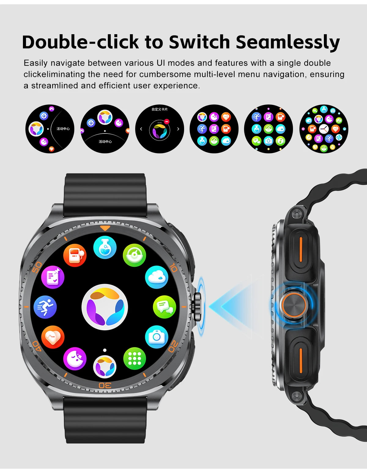 2025 New 2 in 1 Smart Watch With Earbuds Smartwatch 400MAH TWS Bluetooth Earphone Heart Rate Blood Oxygen Monitor Sports Watch