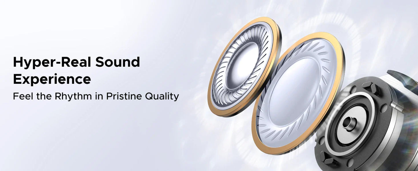 UGREEN ClipBuds Open-Ear Wireless Headphones Bluetooth 6.0 with 4 Mic Clear Call, Earbuds Clip on Earphones 30H Playtime
