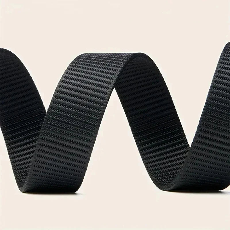 Automatic Buckle Belt Canvas Tactical Workwear Casual Outdoor Military Training Pants Belt Men Fashionable Multifunctional Belt