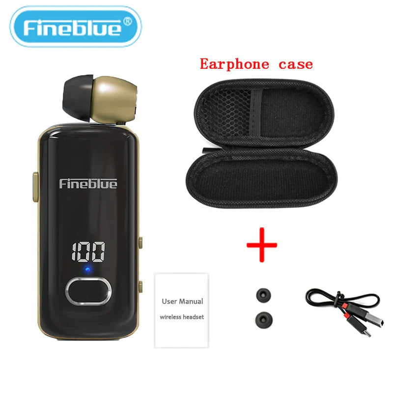 Fineblue F580 Wireless Earphone Bluetooth 5.3 Retractable Portable Headset Calls Remind Vibration Sport Run Headphone F920 F520