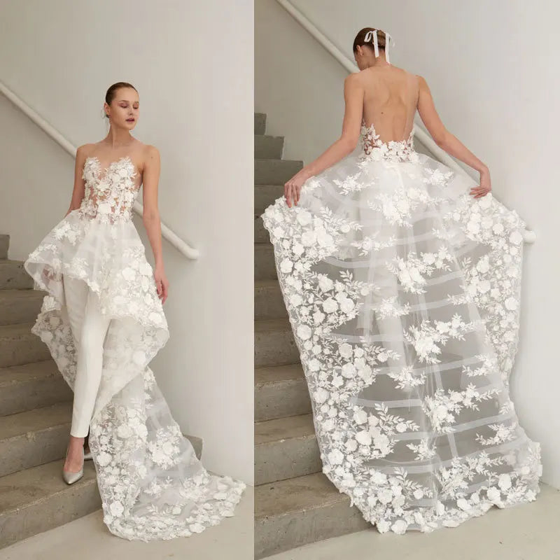 Evening wear Dresses: Floor-Length Lace of Formal Evening Prom Dress Women