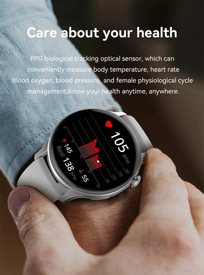2025 NFC Smart Watch Amoled HD GPS Track Sports Heart Rate Bluetooth Call Waterproof Ladies Women Smartwatch For Women's Gift