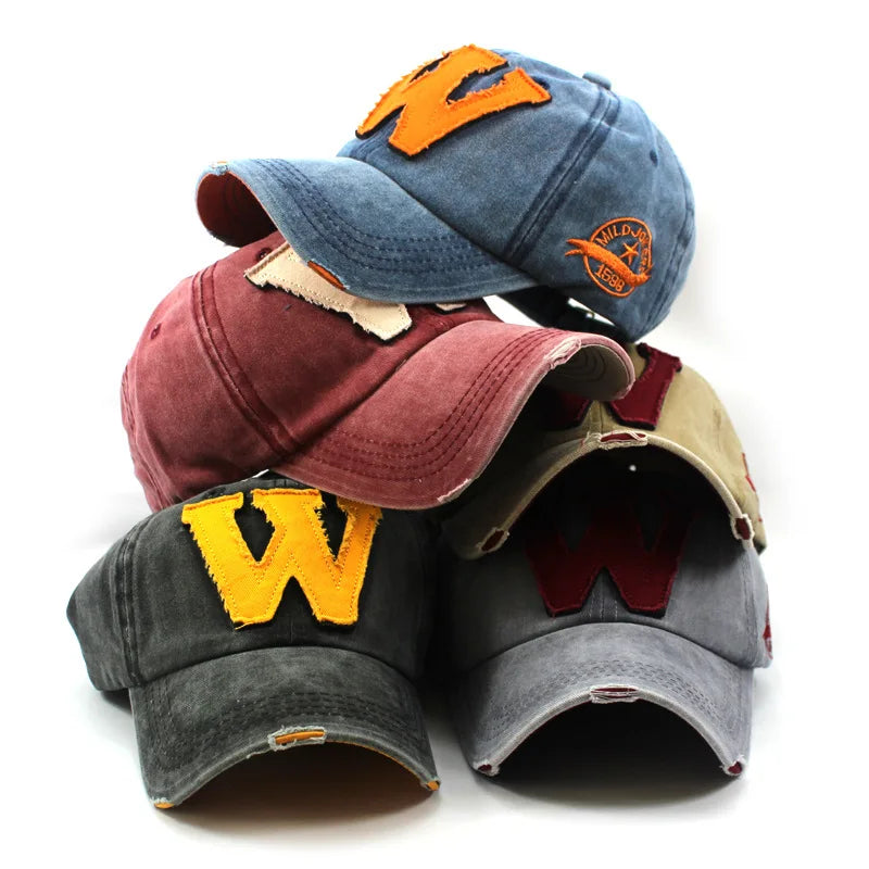Baseball Caps Men Women Snapback Winter Hat Washed Cotton Hip Hop