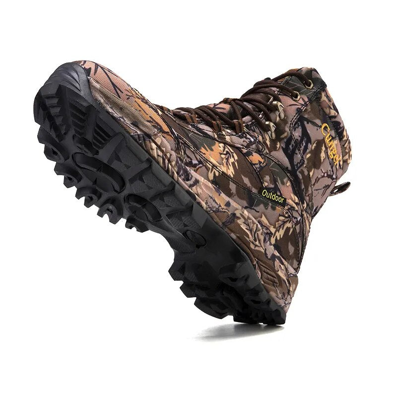 Men Tactical Boots Army Boots Camouflage Mens Military Desert Waterproof Work Safety Shoes Climbing Hiking Shoes  Men  Boots
