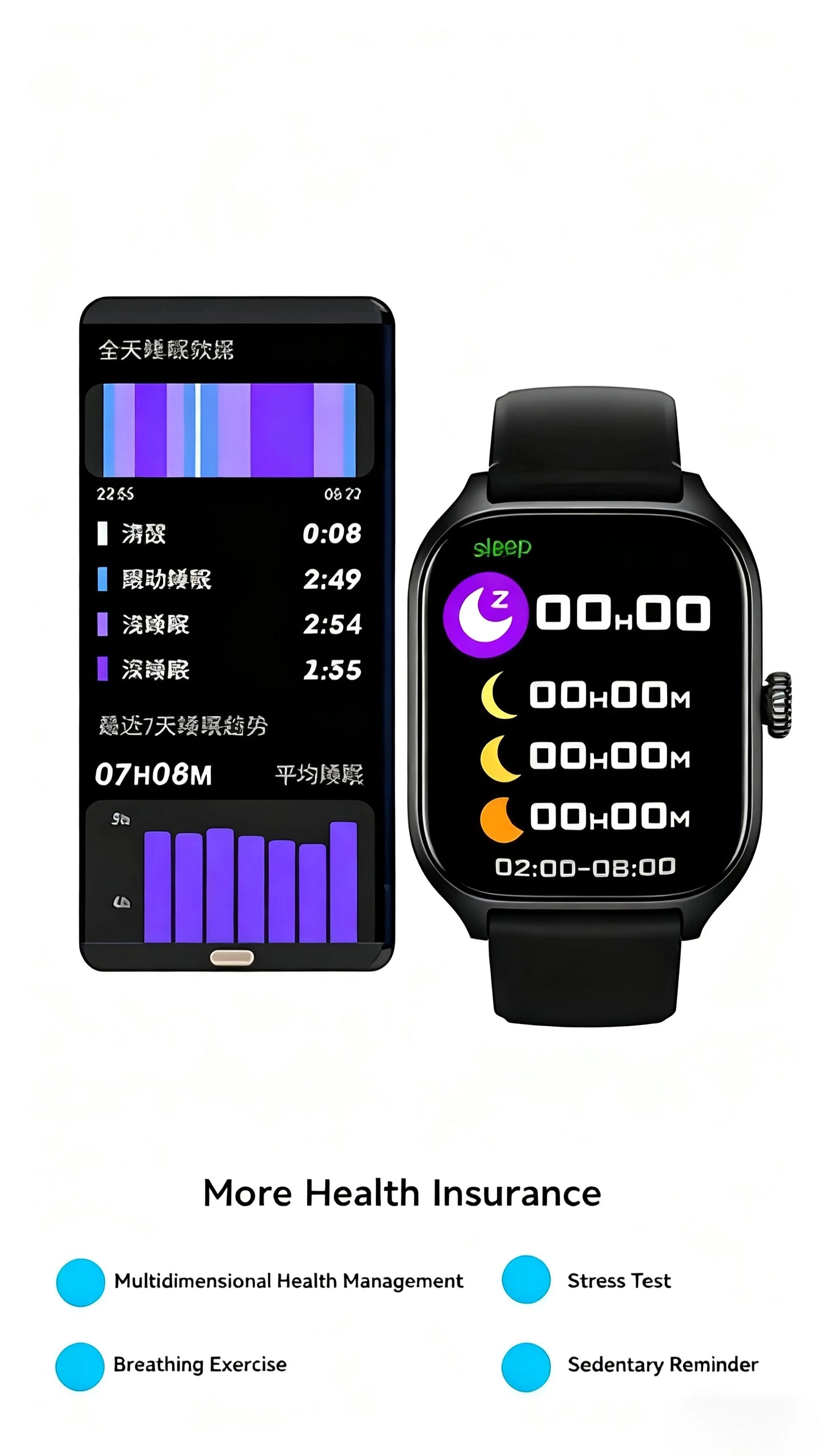 PHONEPACE  C20 Smartwatch 1.77-inch HD Display Bluetooth Call Message Alert Sports Mode Smartwatch For Men Women