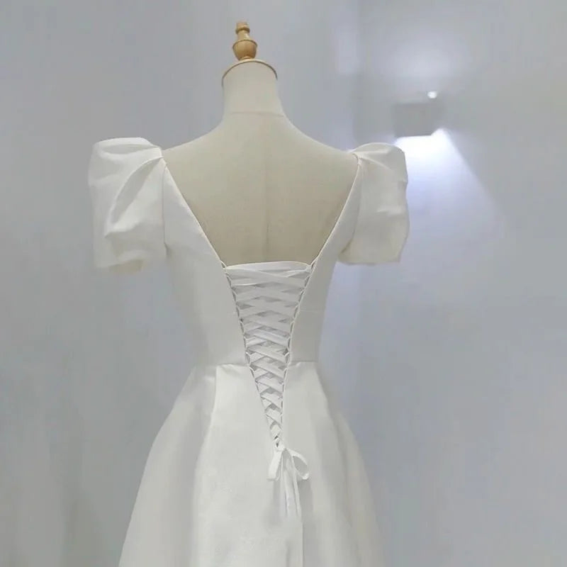 Homecoming Dresses: Wedding Dresses for Bride Elegant V Neck Long Prom Evening