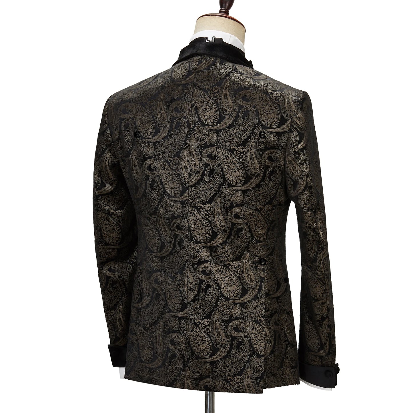 Tuxedo for Mens: Elegant Men's Suit for Wedding Tuxedo Double Breasted Black