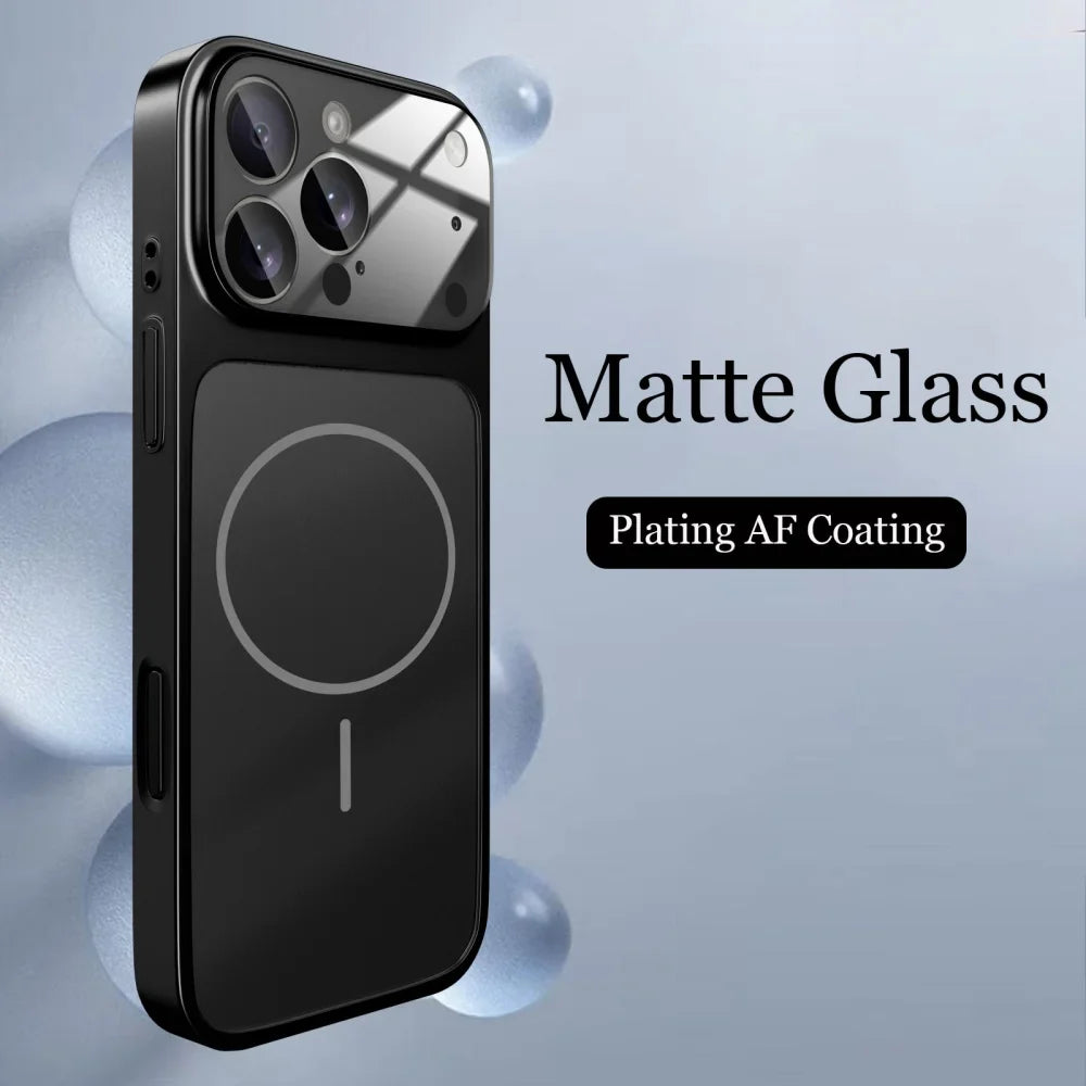 Magsafe Matte Armor Case For iPhone 17 Air 16 15 14 13 Pro Max Funda Wireless Charging Hard Magnetic Cover