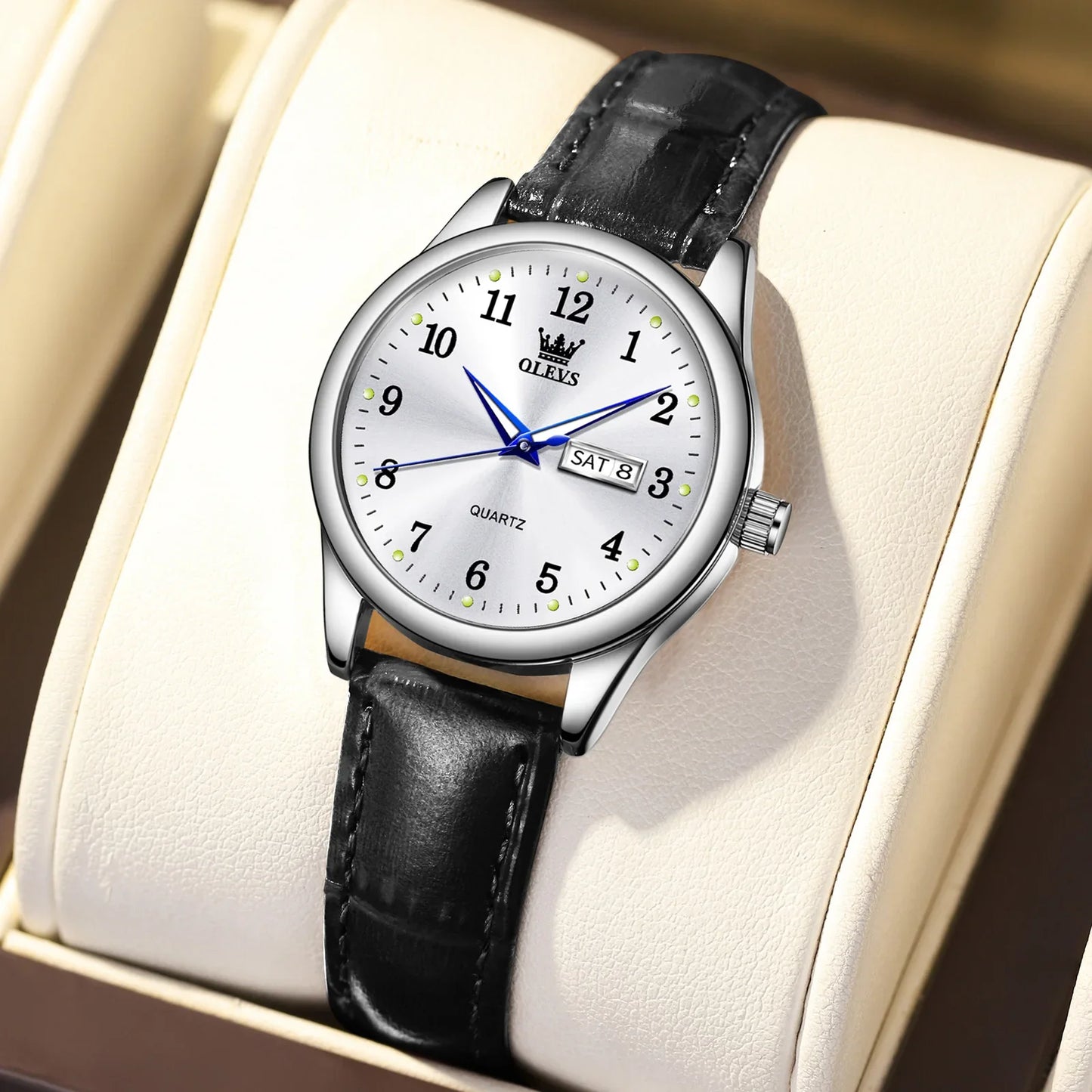 OLEVS Luxury Quartz Watch for Women Elegant Stainless Steel Women's Watches Gifts Waterproof Fashion Trend Simple Ladies Watch