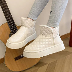 Women Snow Boots Winter Warm Plush Boots Women Waterproof Slip-on Women Shoes