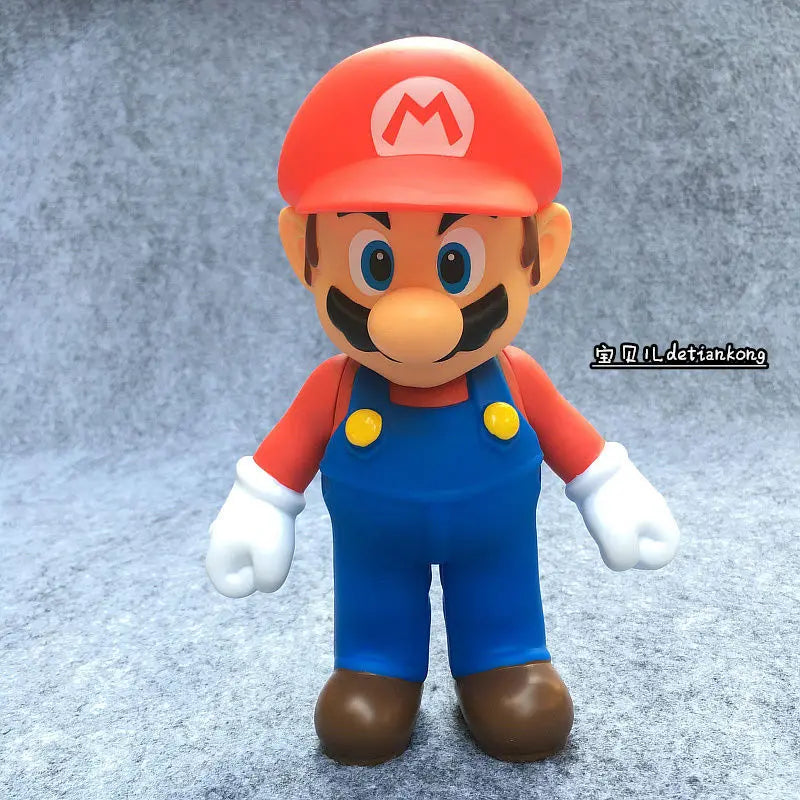 New Anime  Large Size  Bowser Figures PVC  Bros Hat Can Take Off Toy model For kids