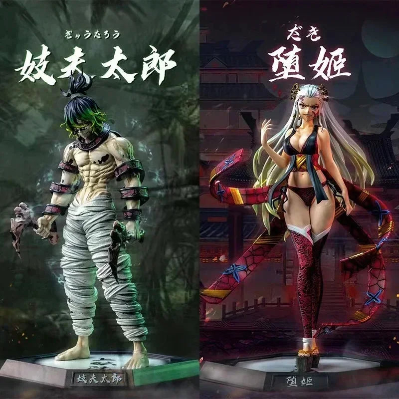 Anime Demon Slayer Kimetsu No Yaiba Figure Giyuutarou Daki Kokushibo Tsugikuni Yoriichi Douma Inosuke Action Figures Model Toys
