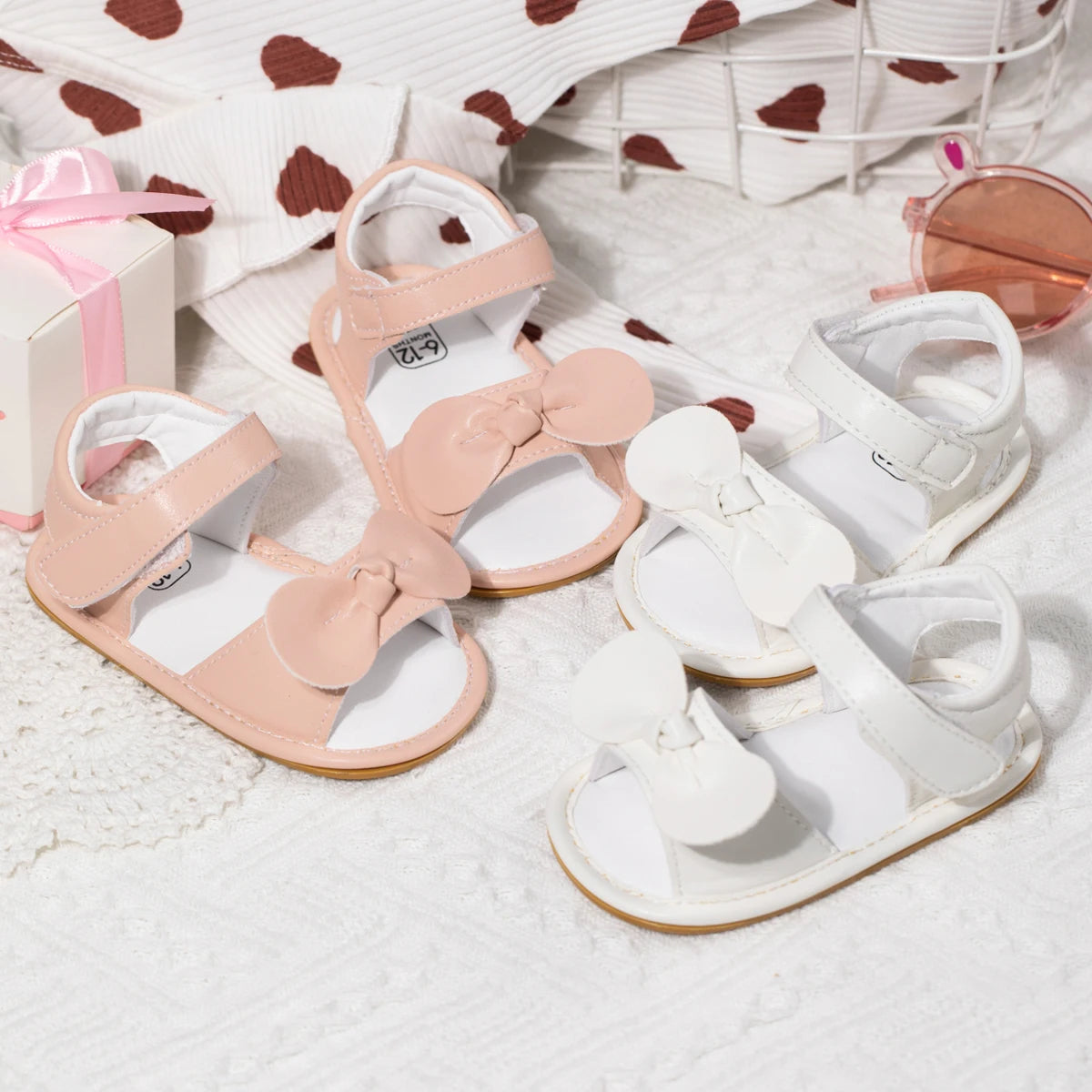 Baby Girls Summer Garden Sandals Shoes 0-18 Months Toddler Rubber Sole