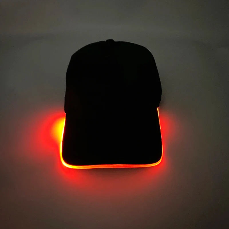 Wholesale Baseball Caps Night Glow Light Cap Boys Girls Fashion Headwear Costumes Accessory Caps Hats
