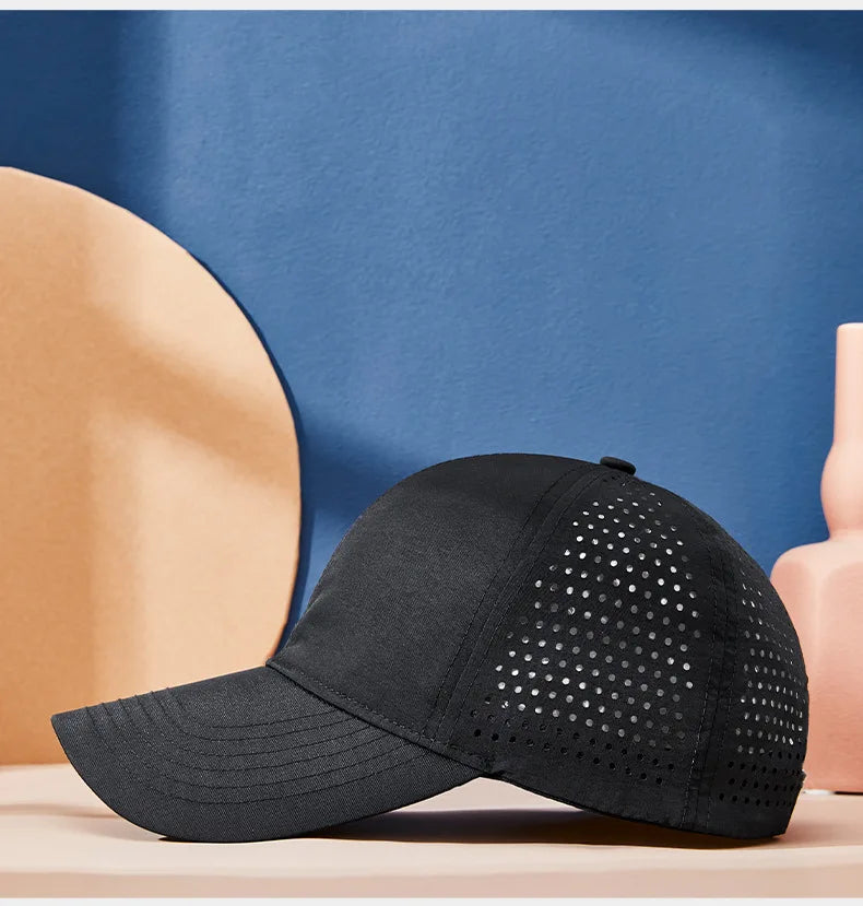 56-62cm Large Size Summer Baseball Cap Men Women Breathable Mesh Trucker Hat Snapback Cap Quick Dry Visor Outdoor Sports Sun Hat