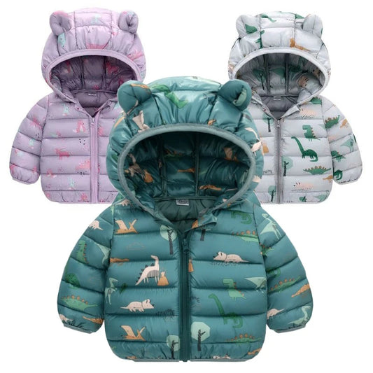 Children Boys Baby Hooded Lightweight Down Jackets