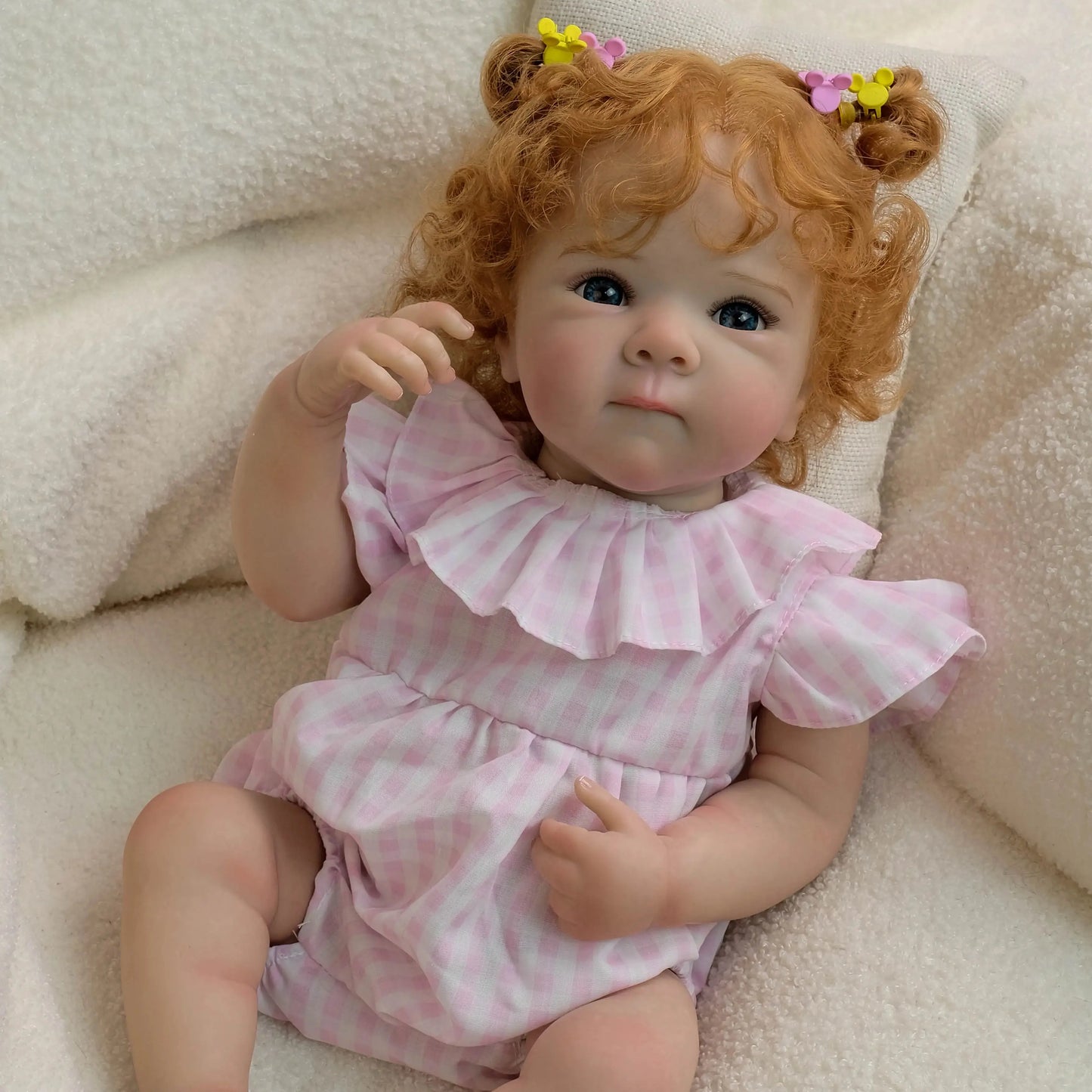 NPK 19-inch Newborn Lifelike Reborn Baby Doll Bettie Cuddly Full Body Multiple Layers 3D Skin Painting Collectible Toy