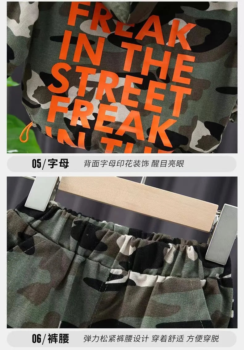 New Spring Autumn Baby Clothes Suit Boys Outfit Sets Koean Baby Boys Coat + Pants SetsChildren's Set 2 To 6 years Kids Outfits