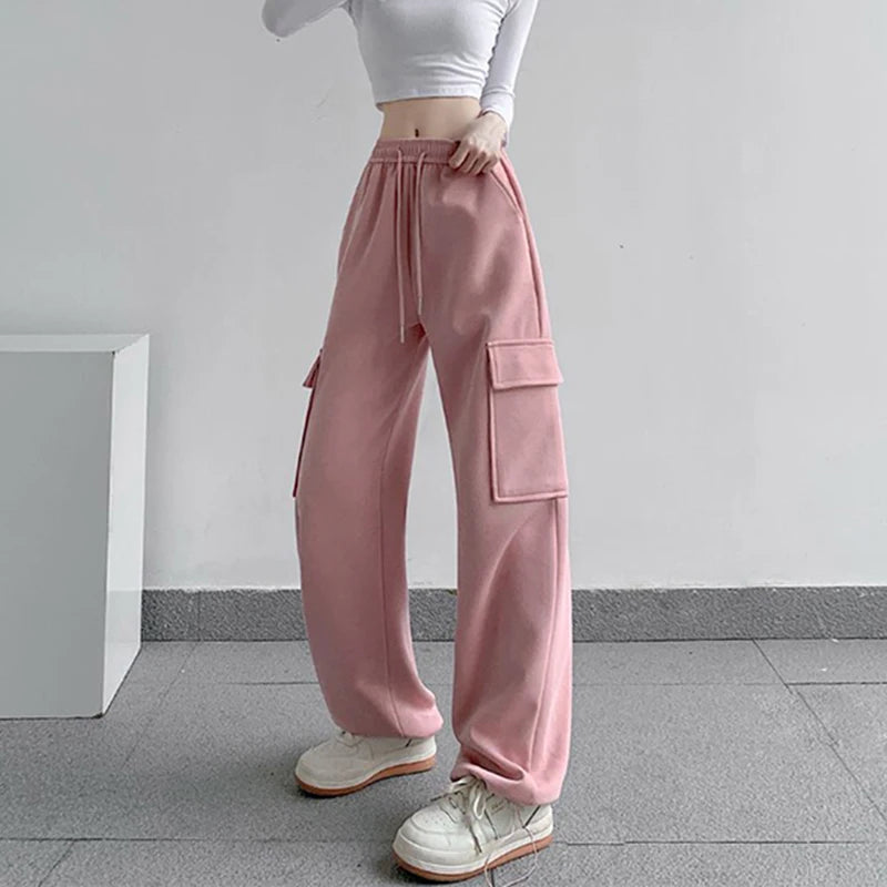 S-3Xl Sweatpants Women Streetwear Oversized Cargo Pants Harajuku Korean