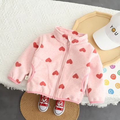 Children Girls Clothes Baby Coat Kids Cute Fashion Thickened Jacket