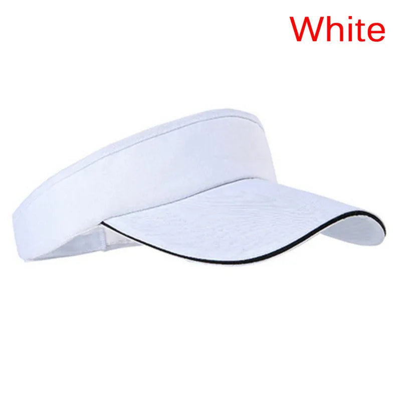 New Tennis Caps Men Women Adjustable Sport Headband Classic Sun Sports Visor Hat Running Caps Tennis Beach Hat Outdoor SportsHat