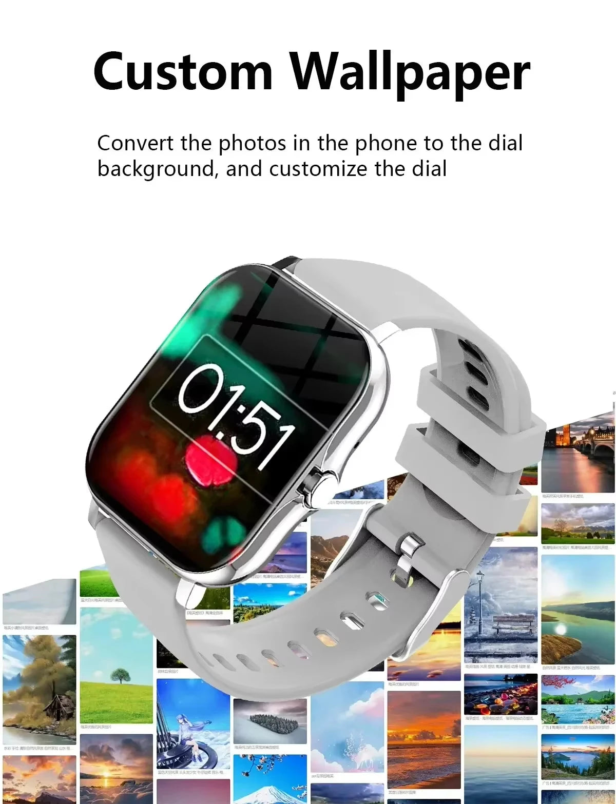 OPPO Hot Selling New Smart Watch For Men Women Newest Sport SmartWatch Faces Bluetooth Call Sports Fitness Phones Android iOS