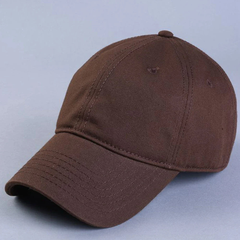 Wholesale Oversize Baseball Caps 100% Cotton Summer Sports Sun Hats for Women Men Big Head Plain Large Snapback Cap Unisex