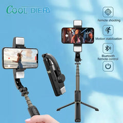 Gimbal Stabilizer Bluetooth Selfie Stick Foldable Wireless Tripod