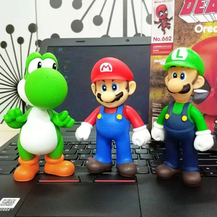New Anime  Large Size  Bowser Figures PVC  Bros Hat Can Take Off Toy model For kids