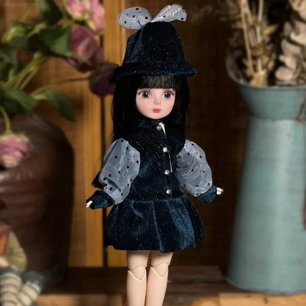 Ball jointed Doll Toys Bjd Dolls For Girls Dolls 1/6 Starry Gray Eyes 30cm Lolita Fashion Dress DIY Toy Children Birthday Gifts