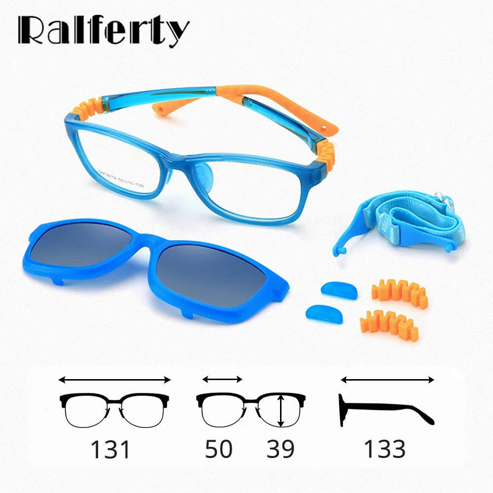 Sunglasses Polarized Clips On Glasses Child 0 Diopter Prescription Optic Myopia