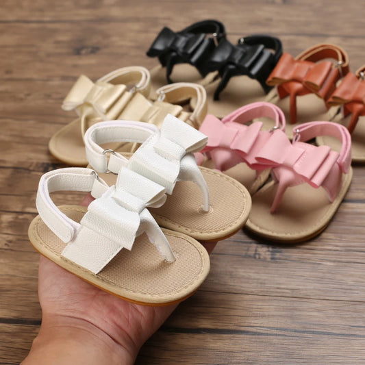 2023 New Big Bow 0-18 Month Baby Princess Shoes Sandal Breathable And Comforter Walking Shoes