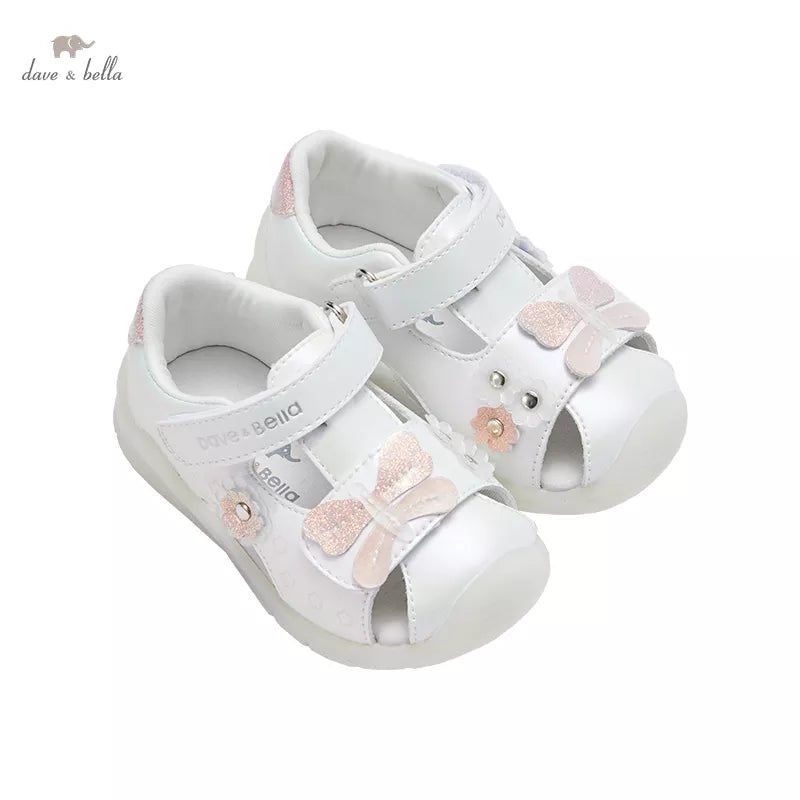 Dave Bella summer fashion baby girls cartoon shoes cute children girl brand shoes