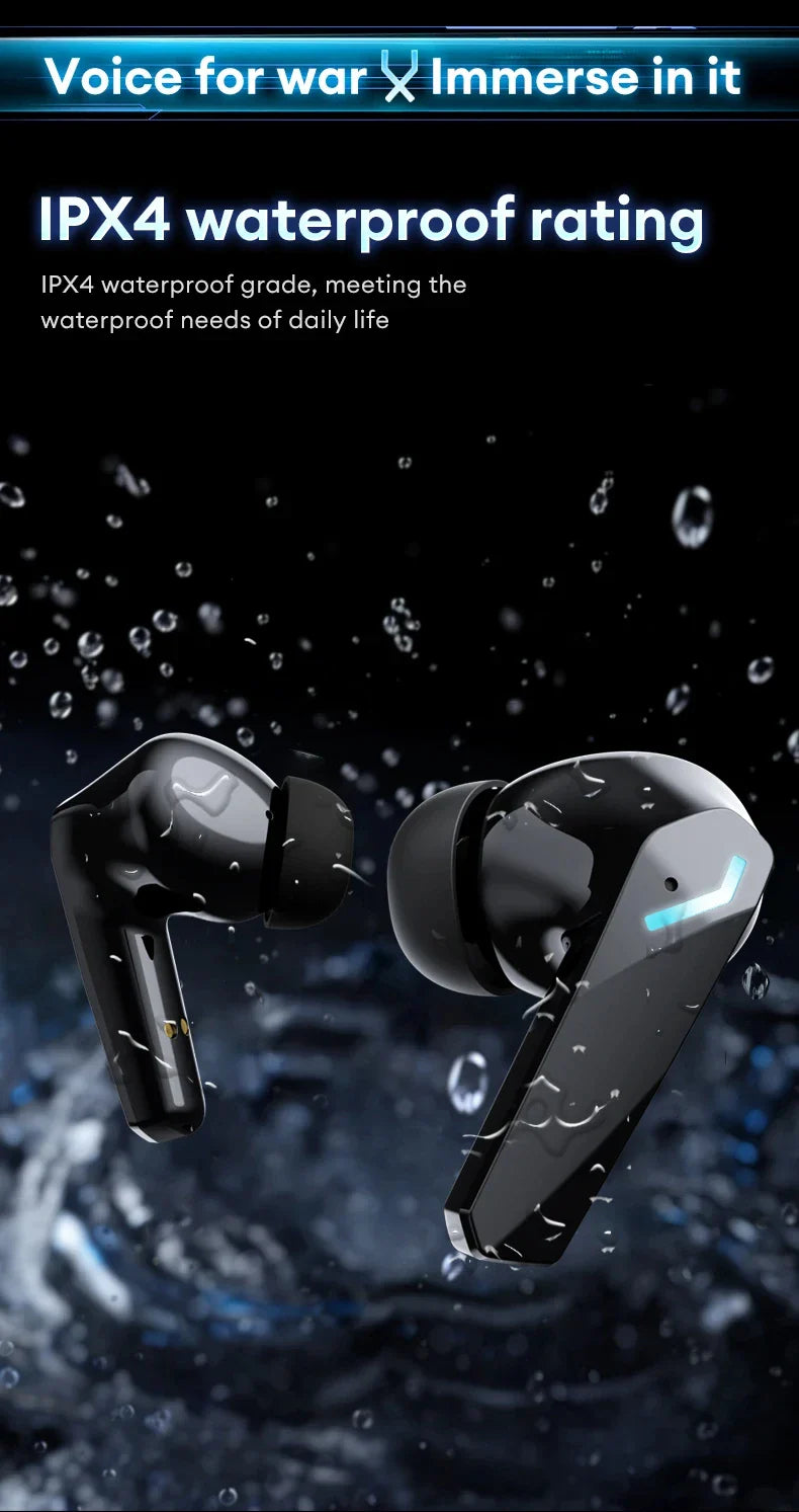 Original Lenovo XT53 Bluetooth V5.4 Earphones LED Power Display Gaming Headphones Waterproof Anti-sweat Upgraded Wireless Earbud