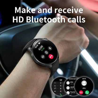 KUMI GW3 Pro Smartwatch 1.43" AMOLED IP68 Waterproof Bluetooth 5.2 Fitness Tracker Heart Rate Blood Oxygen Monitor