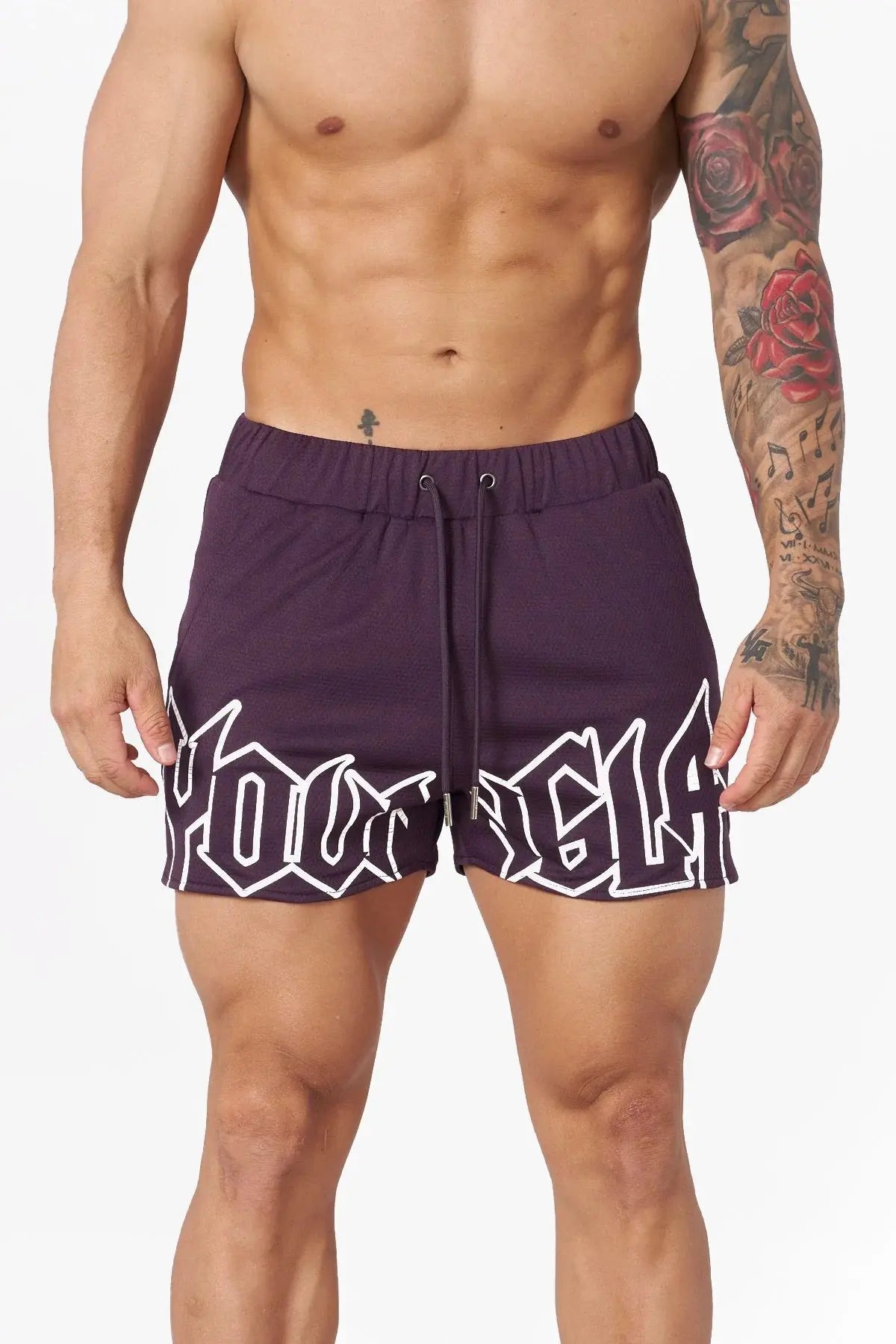 Men's shorts mesh fitness breathable quick drying outdoor basketball