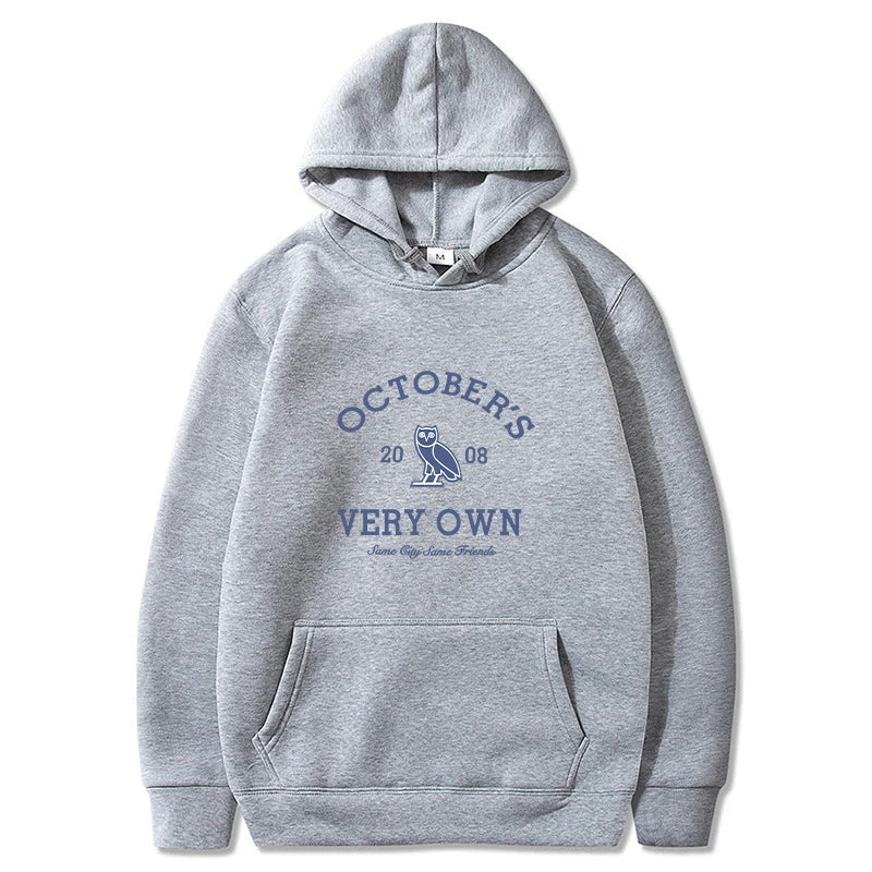 October's Hoodies Men Very Own Printed Long Sleeve Sweatshirts Women Casual Harajuku Sportwear Hoodied Pullovers Sudaderas